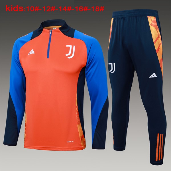 Niños Sudadera De Training Juventus 2024/25 Naranja Azul 3